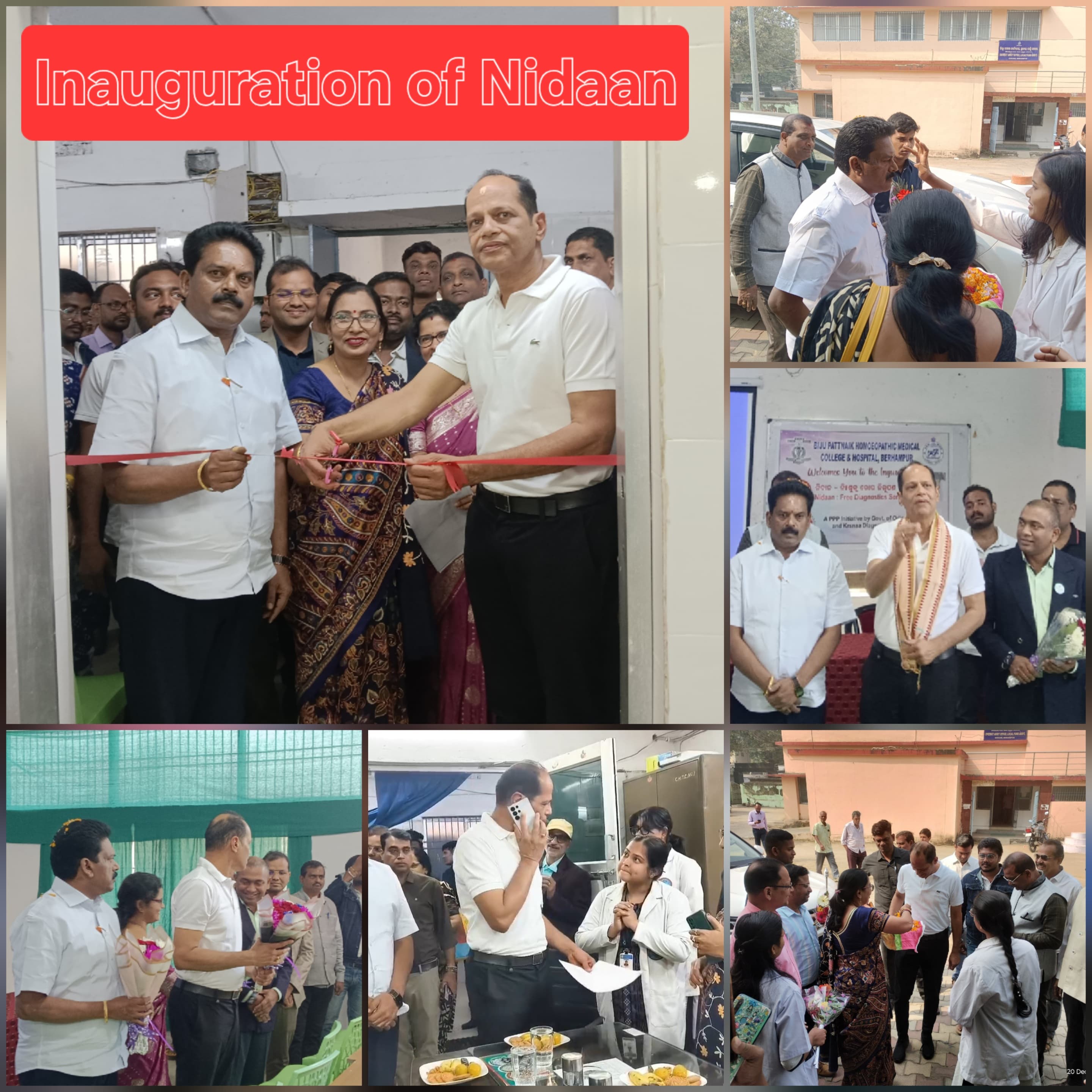 IMPLEMENTATION OF NIDAN (FREE DIAGNOSTIC SERVICES), AT BPHMCH, ON 20-12-25 INAUGURATED BY  HON'BLE MP SJ. PRADEEP PANIGRAHI AND MLA SJ . K. ANIL KUMAR